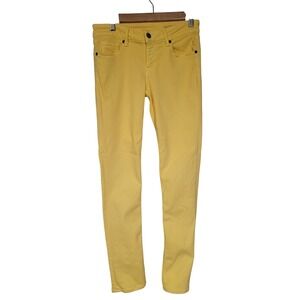 Sebastian McCall Womens Yellow Denim Jeans Sz 28 Casual Stretch Everyday